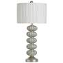 Norman Wyatt Home Pearline 33.75"H Anartia Silver Champagne Lamp