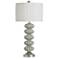Norman Wyatt Home Pearline 33.75"H Anartia Silver Champagne Lamp