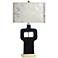 Norman Wyatt Home Prelude 23.75" High Gloss Black And Gold Table Lamp