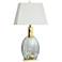 Norman Wyatt Home Quarry 32.5" High Faux Marble And Gold Table Lamp