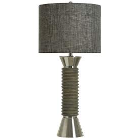 Image1 of Norman Wyatt Home Ridgeland 34.75"H Garrison Gray Table Lamp