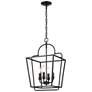 1_Normandy 15" Wide Black 4-Light Pendant