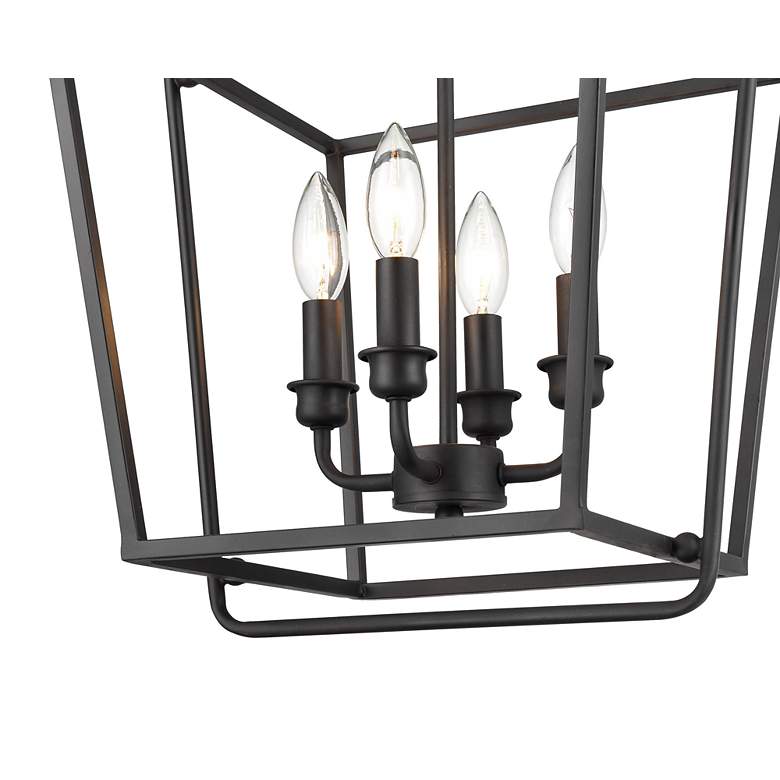 Image 4 Normandy 15" Wide Black 4-Light Pendant more views