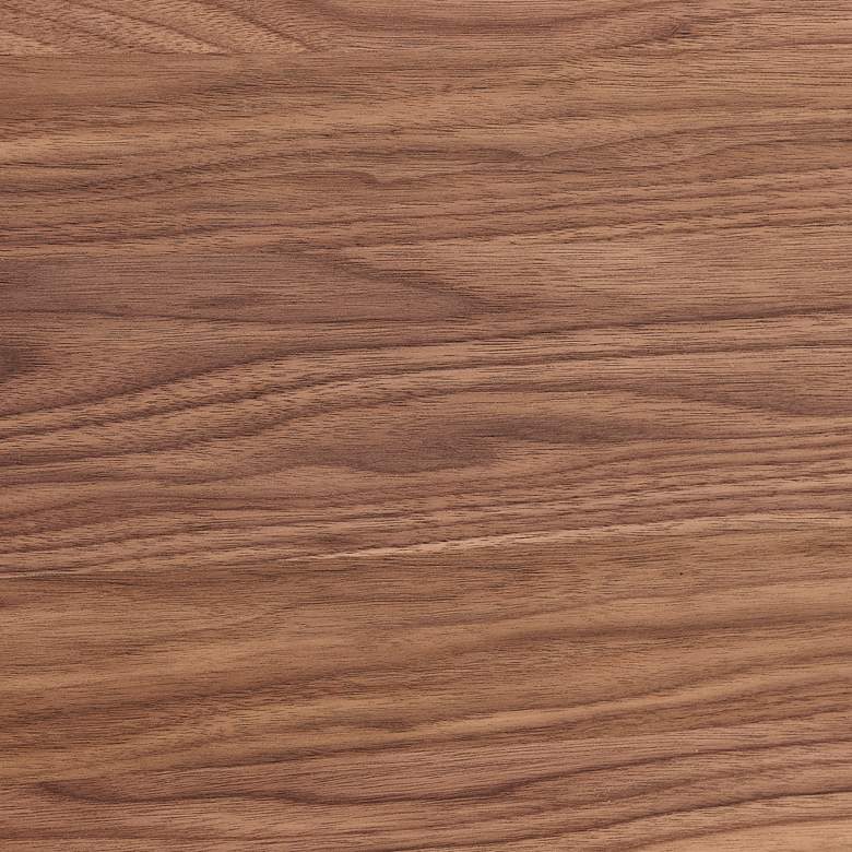 Image 5 Norna 79" Wide American Walnut Wood 3-Door Media Stand more views