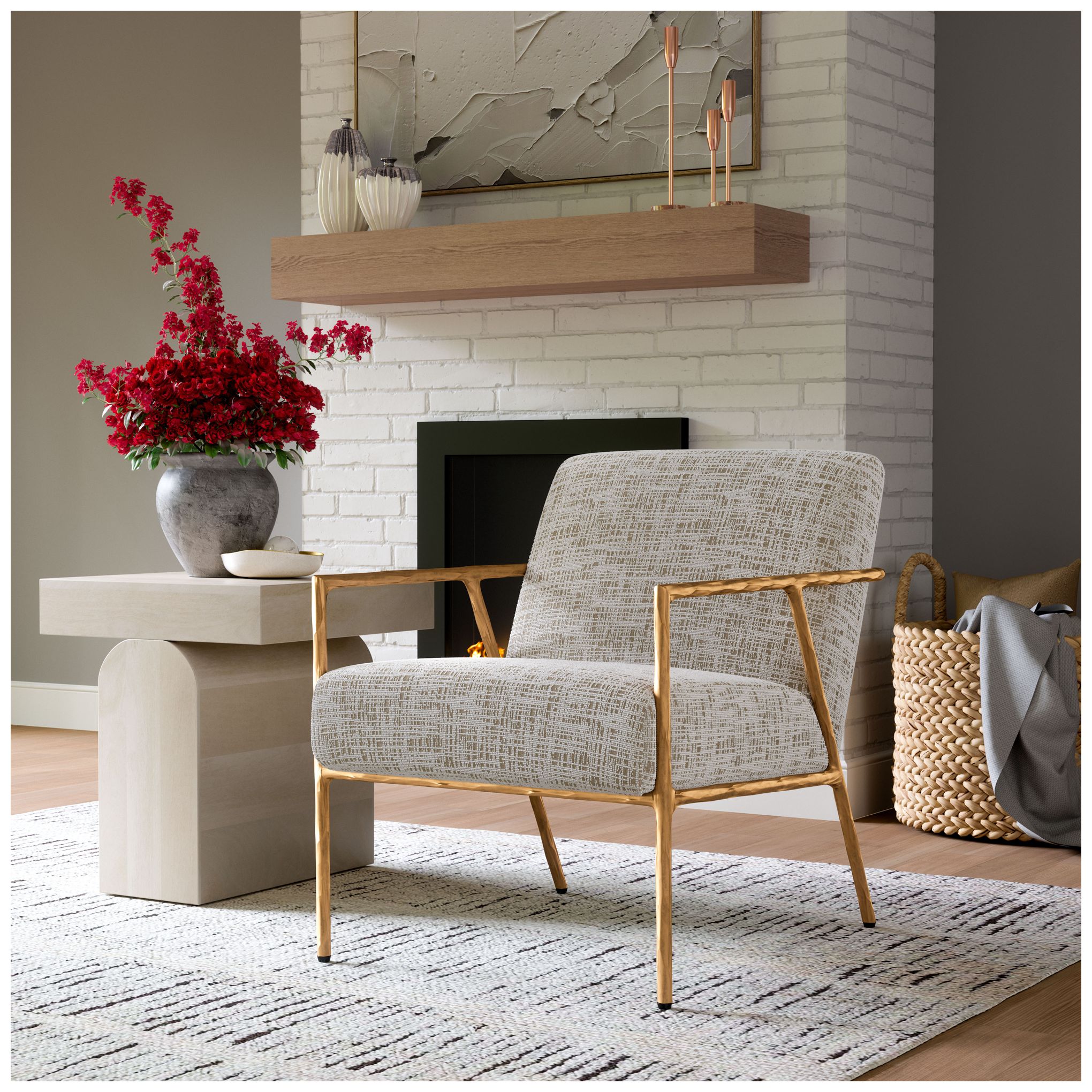 Image 5 Norrebro Accent Chair Beige Frost more views