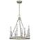 Norridge 20" Wide 8-Light Distressed Fence Board Chandelier