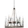 Norridge Wagon Wheel 30" Wide 24-Light Large Chandelier