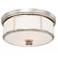 Norris 20" Wide Polished Nickel Ceiling Light