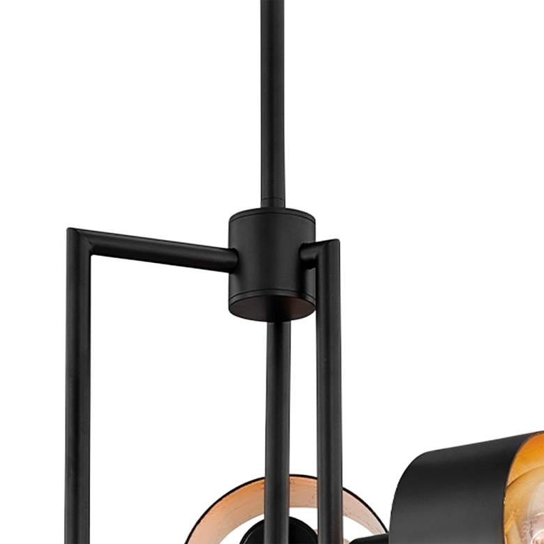 Image 3 North 16" Wide Soft Black 3-Light Chandelier more views