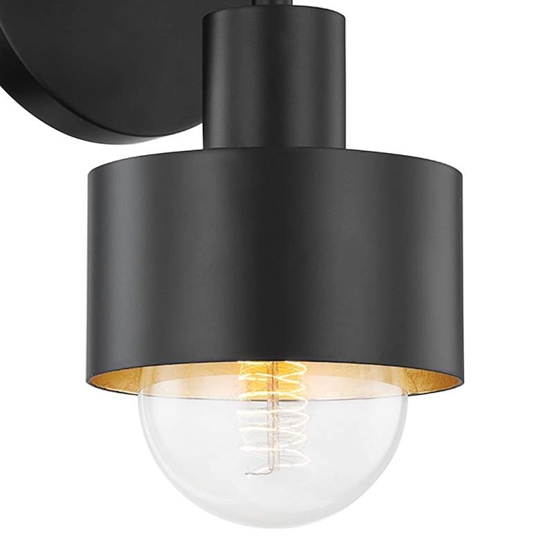 Image 2 North 9 3/4" High Soft Black Outdoor Wall Light more views