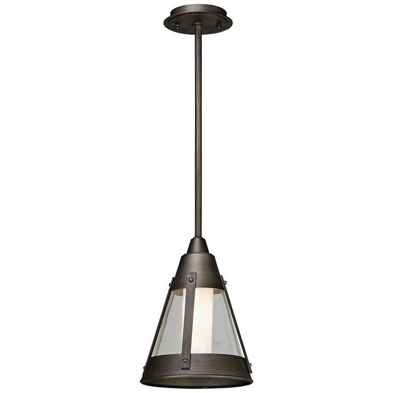 Image 1 North Bay 13 1/2 inch High Graphite LED Outdoor Hanging Light