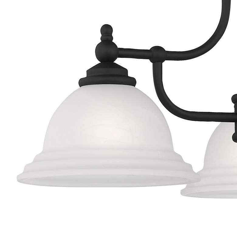 Image 4 North Port 24-in 3-Light Black Country Cottage Shaded Chandelier more views