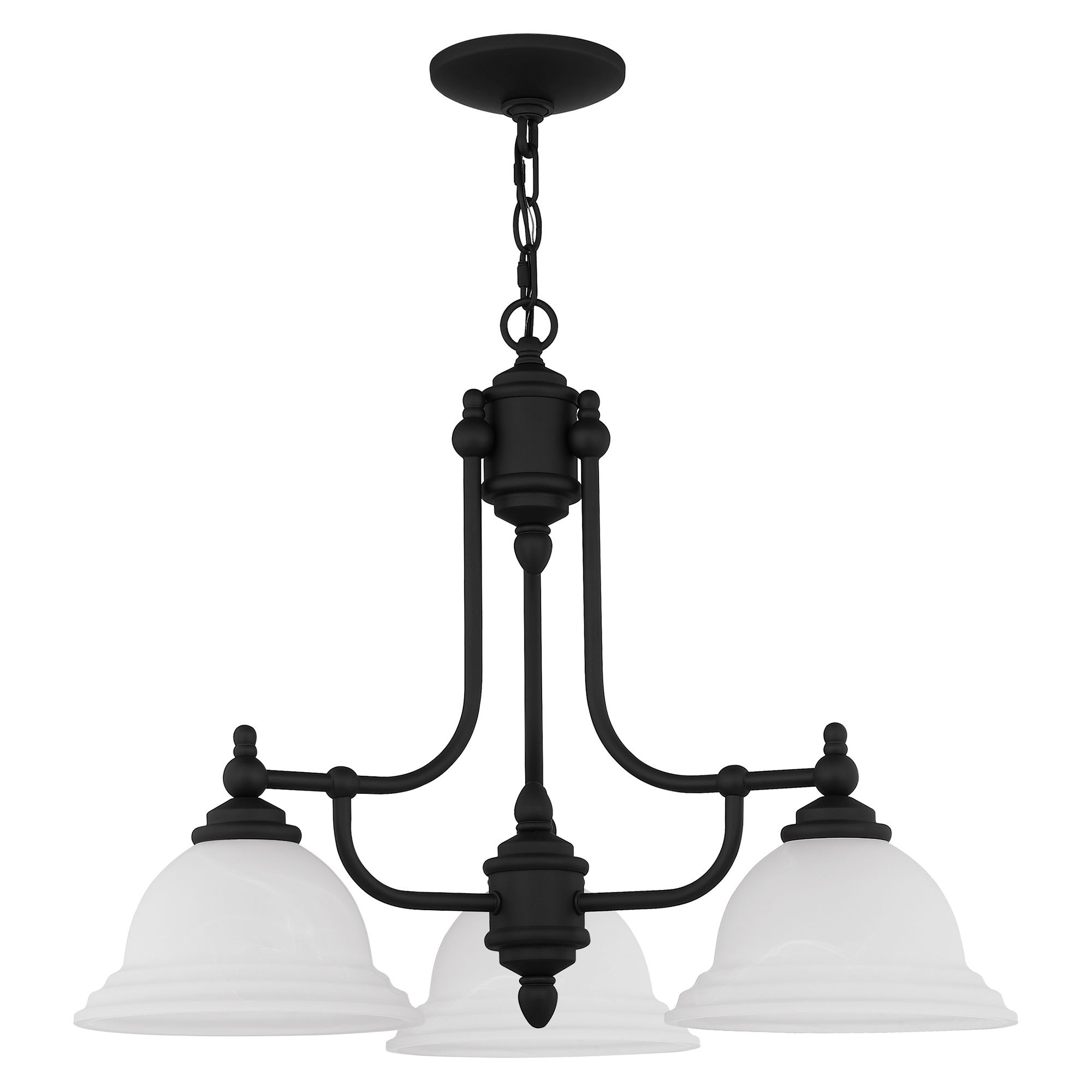 Image 4 North Port 24" Wide Black 3-Light Chandelier more views