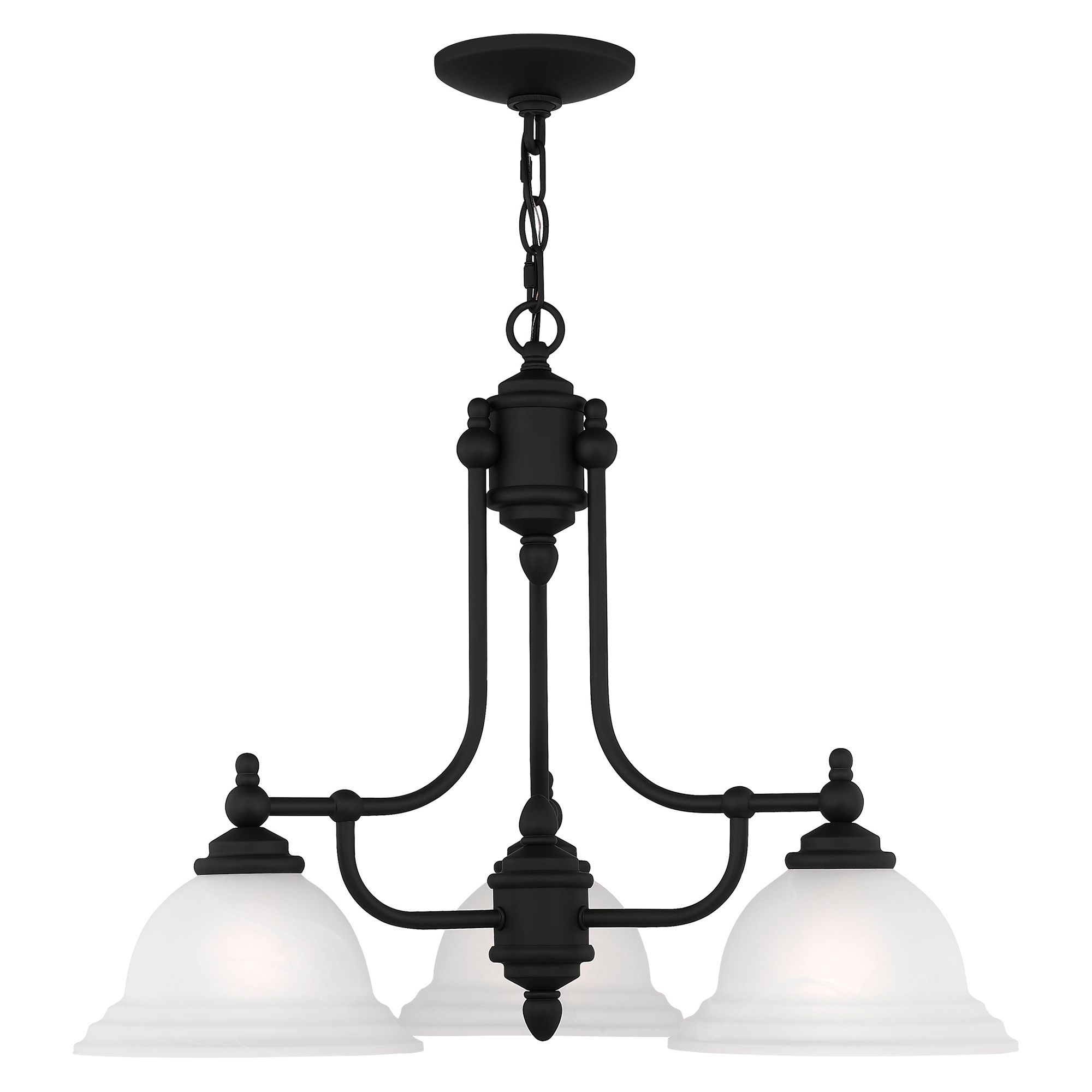 Image 5 North Port 24" Wide Black 3-Light Chandelier more views