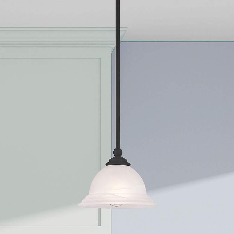Image 1 North Port 8 1/4" Wide Black Mini Pendant