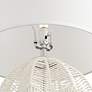 4_North Shore 28 3/4" High Modern Coastal White String Basket Table Lamp more views