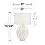6_North Shore 28 3/4" High Modern Coastal White String Basket Table Lamp more views