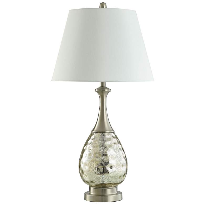 Image 1 Northbay 33.5" High Mercury Glass Table Lamp With White Shade