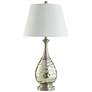 Northbay 33.5" High Mercury Glass Table Lamp With White Shade