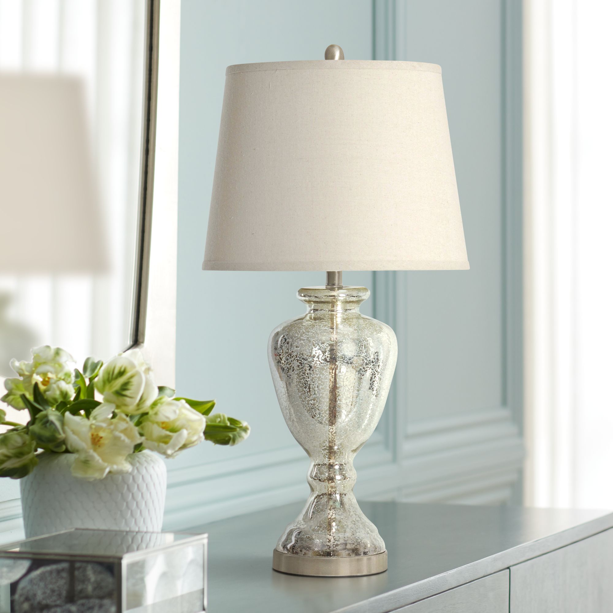 northbay mercury glass table lamp