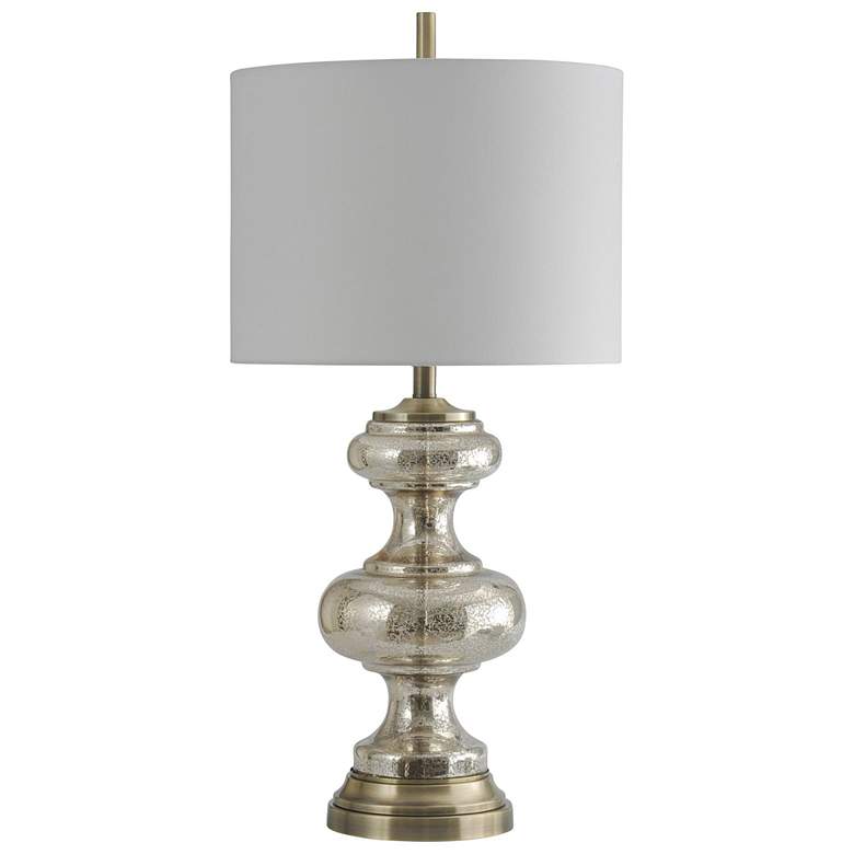 Image 1 Northbay Mercury Glass With Antique Brass Table Lamp
