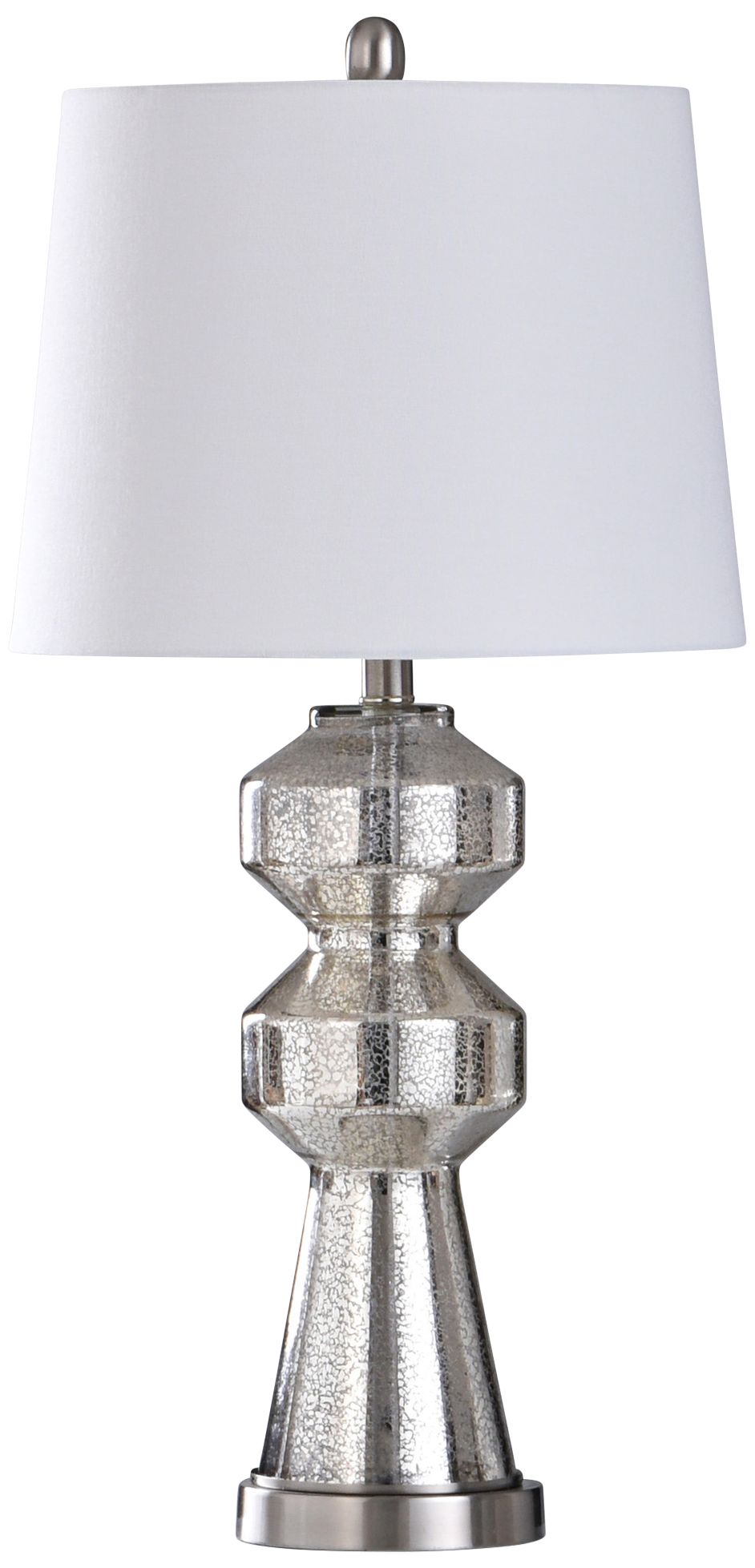 Stacked mercury store glass table lamp