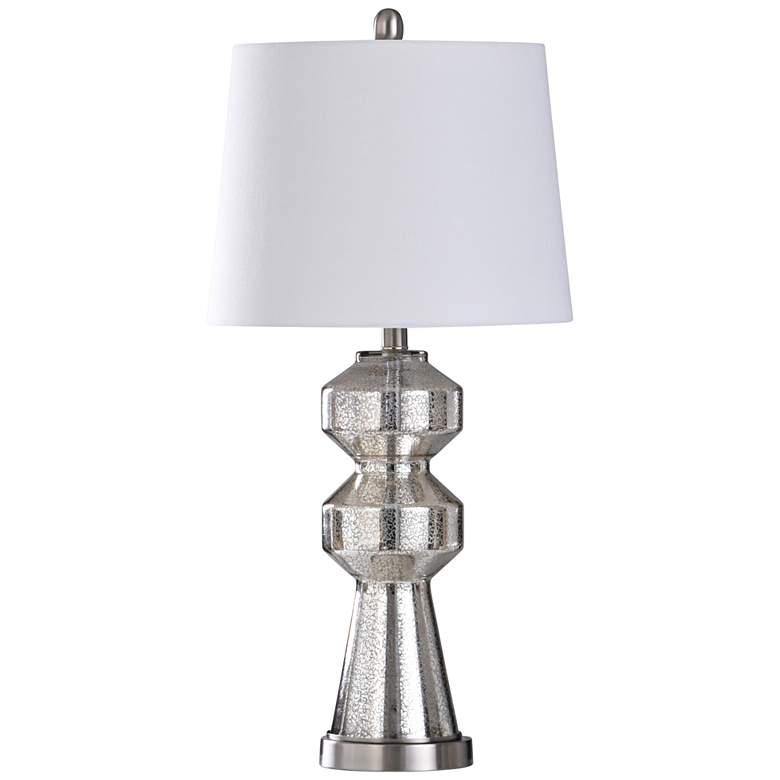 Image 1 Northbay Silver Mercury Glass Double Stacked Table Lamp