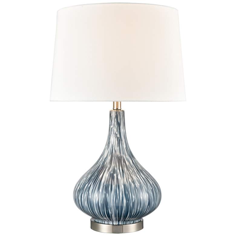 Image 1 Northcott 28" High 1-Light Table Lamp - Blue - Includes LED Bulb