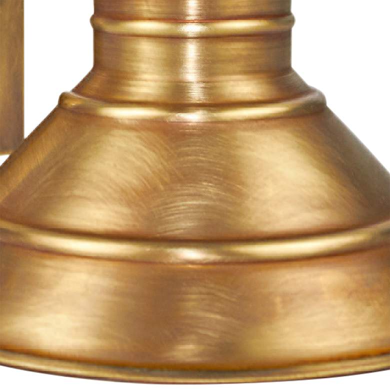 Image 2 Northeast Lantern Barn 7" High Antique Brass Outdoor Wall Light more views