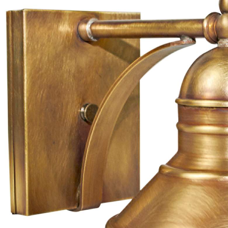 Image 3 Northeast Lantern Barn 7" High Antique Brass Outdoor Wall Light more views