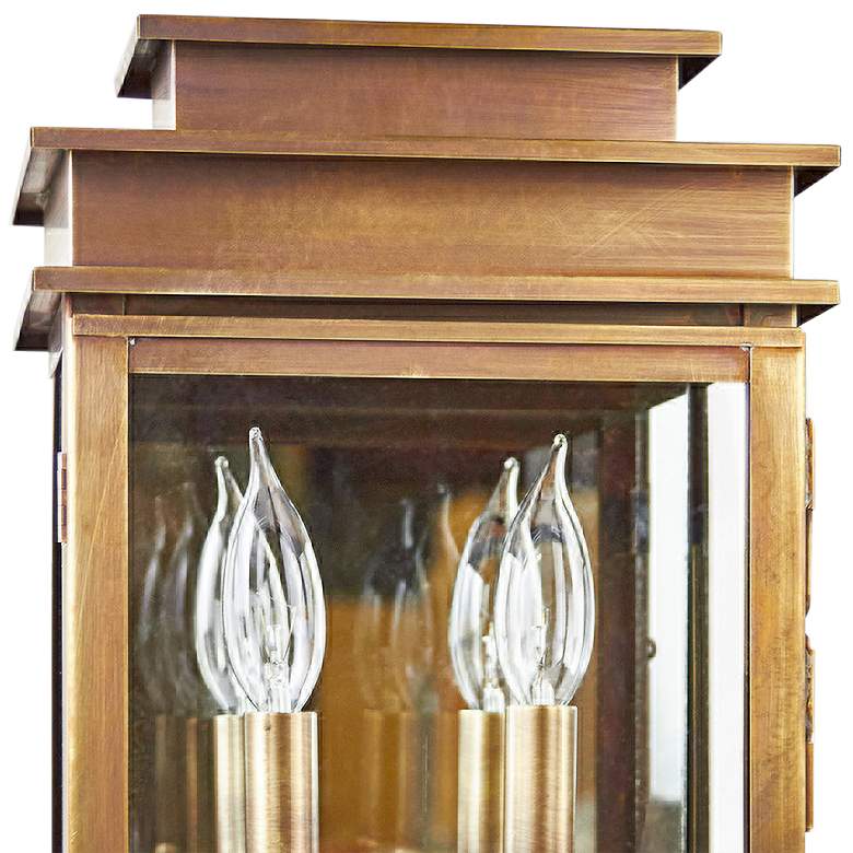 Image 4 Northeast Lantern Empire 15 1/2" High Antique Brass Outdoor Wall Light more views