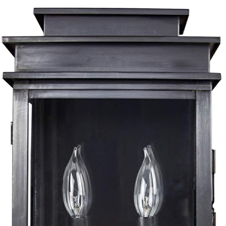 Image 4 Northeast Lantern Empire 18 1/4" High Dark Brass Outdoor Wall Light more views