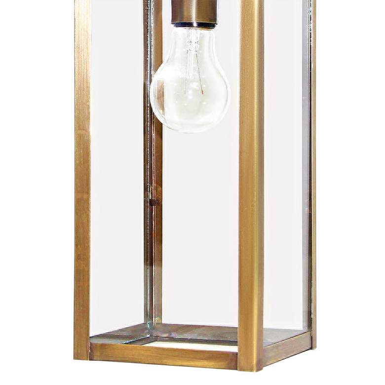 Image 3 Northeast Lantern Uptown 17 1/2 inch High Antique Brass Outdoor Wall Light more views