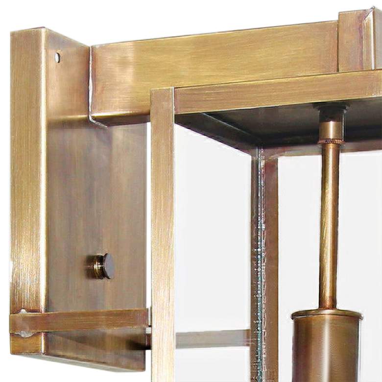 Image 4 Northeast Lantern Uptown 17 1/2" High Antique Brass Outdoor Wall Light more views