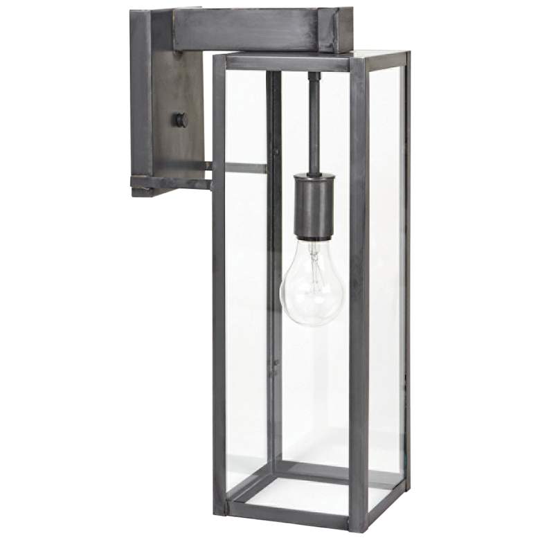 Image 1 Northeast Lantern Uptown 17 1/2" High Dark Brass Outdoor Wall Light