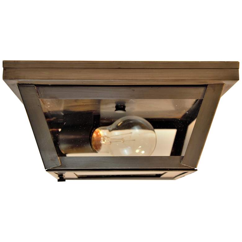 Image 2 Northeast Lantern Williams 9" Wide Dark Brass Outdoor Ceiling Light