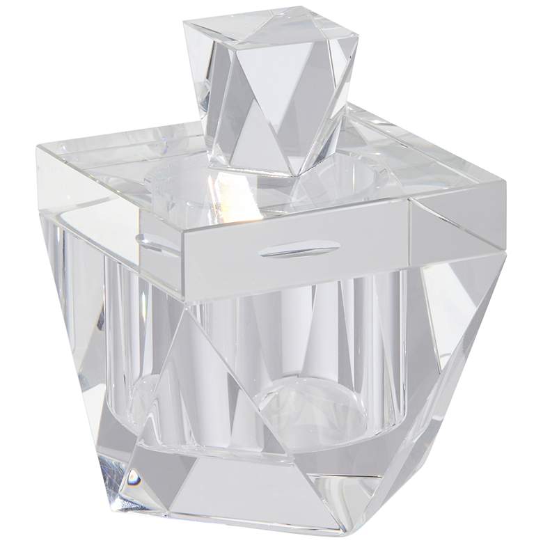 Image 2 Northern Lights Clear Glass Angled Decorative Box