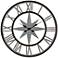 Northern Star 30" Round Silver and Black Wall Clock