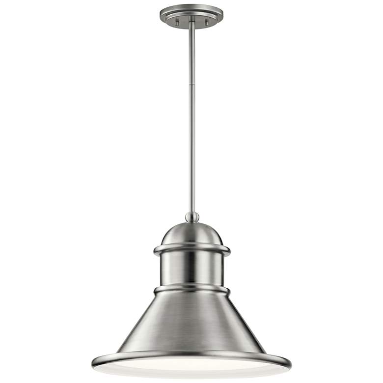 Image 1 Northland 14 1/4 inchH Brushed Aluminum Outdoor Hanging Light