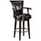 Northport 30 1/2" Black Faux Leather Swivel Barstool