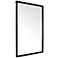 Northwood Black 24" x 35" Rectangular Metal Wall Mirror