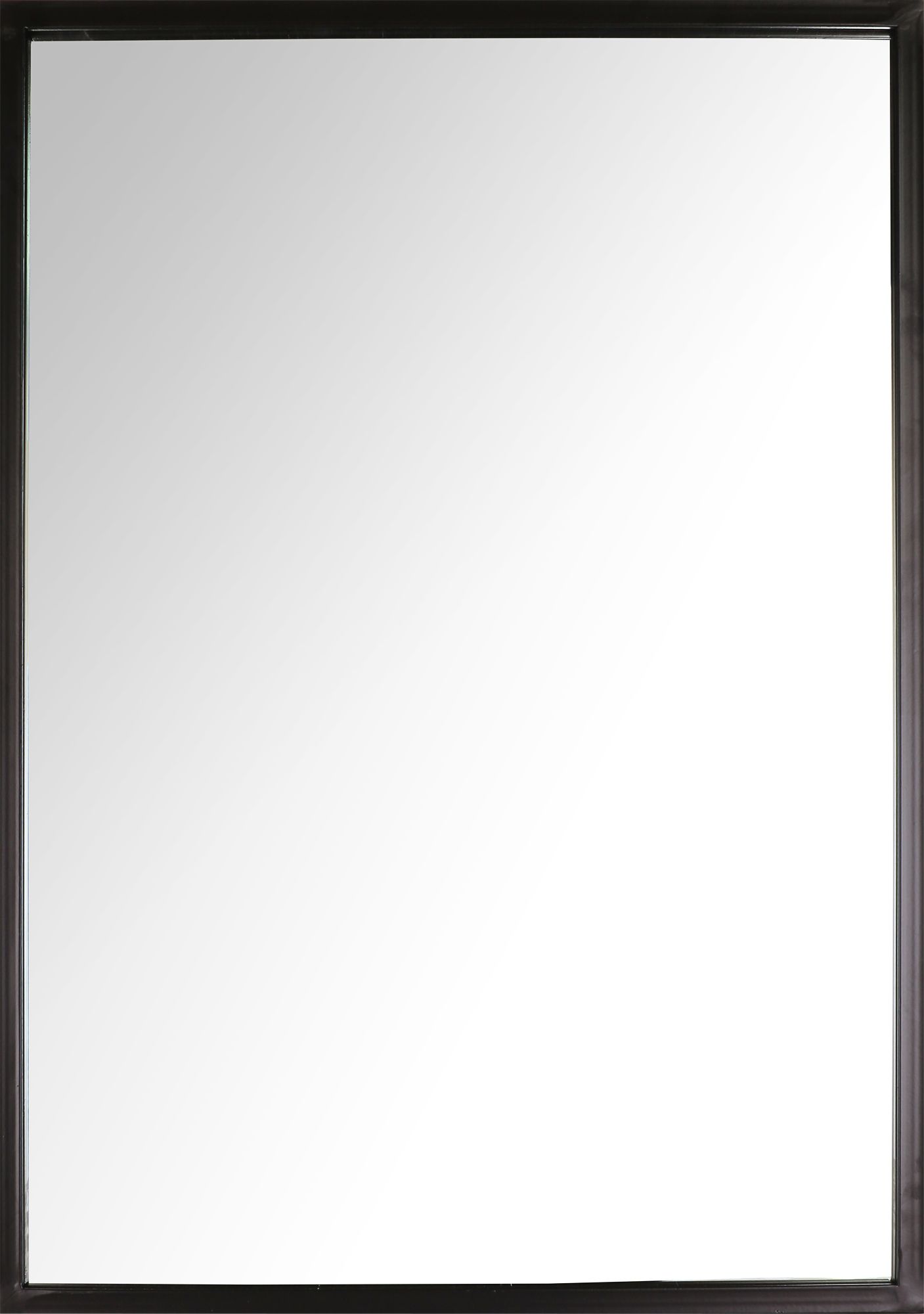 Image 7 Northwood Black 24" x 35" Rectangular Metal Wall Mirror more views