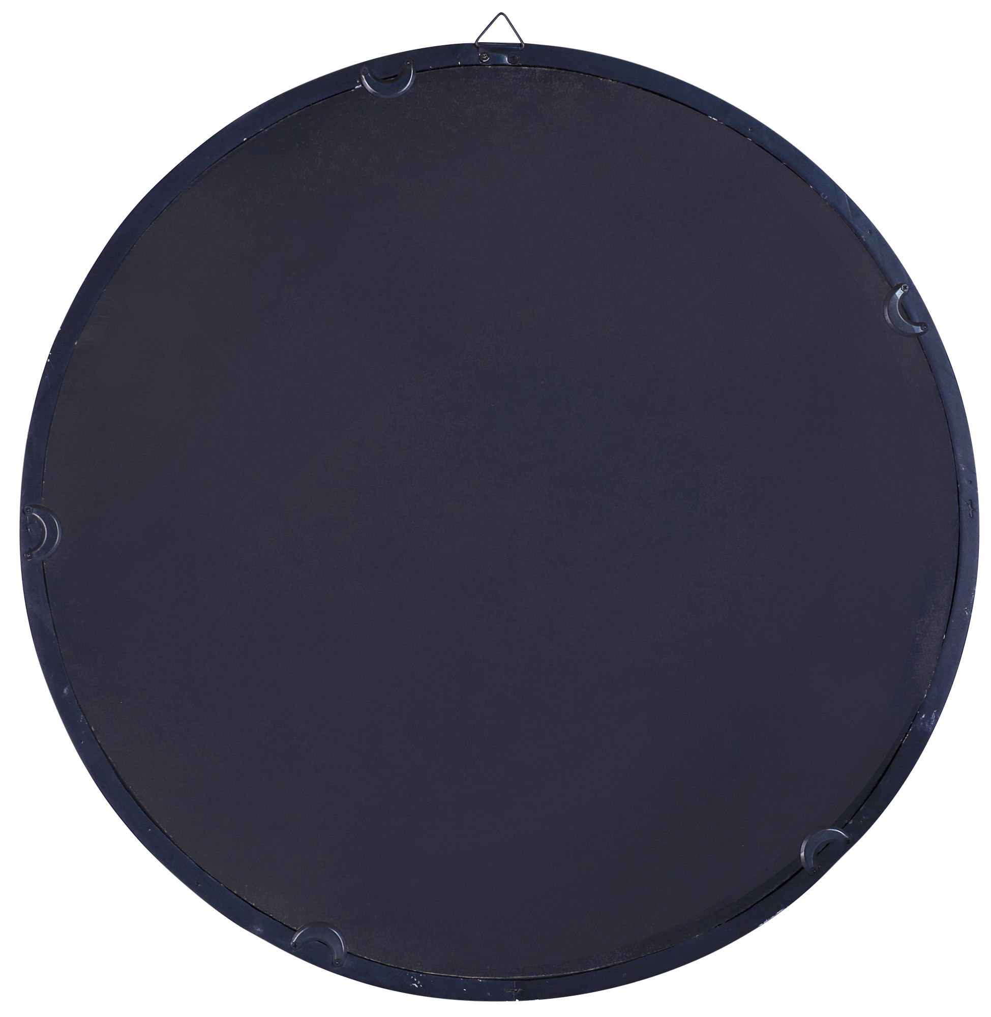 Image 5 Northwood Black 30" Round Wooden Wall Mirror more views