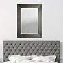 Northwood Black Hand-Stained 34" x 46" Wood Wall Mirror