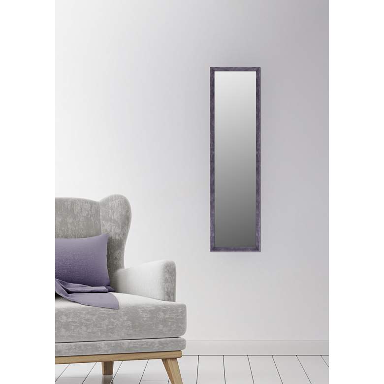 Image 4 Northwood Brown Patina 13 1/2" x 49 1/2" Wall/Door Mirror more views