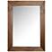 Northwood Brown Pine Hand-Stained 34" x 46" Wood Wall Mirror
