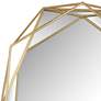 Northwood Gold Prism 17" x 22" Hexagonal Wall Mirror