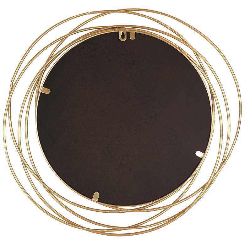 Image 5 Northwood Gold Rings 20 inch Round Metal Wall Mirror more views