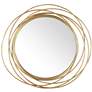 Northwood Gold Rings 20" Round Metal Wall Mirror