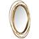 Northwood Gold Rings 27 1/2" Round Metal Wall Mirror